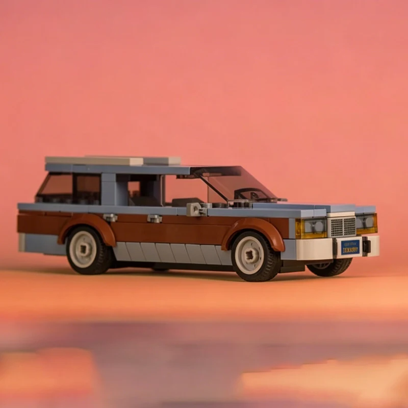 

City Car Model MOC Building Bricks Classic Station Wagon Modular Technology Children Holiday Gifts Assemble Toys Suit