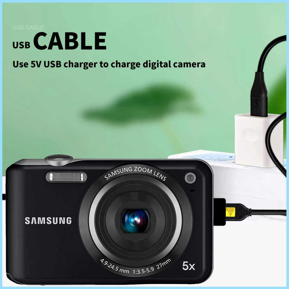 Zhenfa dla samsung kabel do transmisji danych z aparatu + ładowarka SUC-C7 ST30 ST65 ST95 ST50 ST80 ST90 ST70 ES70 ES73 ES75 ES20 ES55 ES60 ES65 ST45