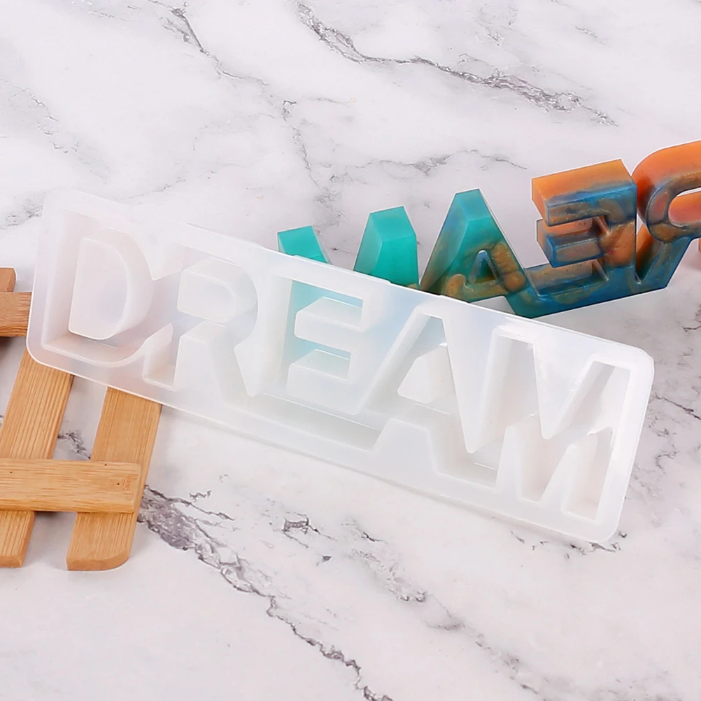 

Creative Silicone Letter Mold Delicate Diy Epoxy Craft Decor Mold Set Durable Transparent Design For Kids Teens Home Use Unique