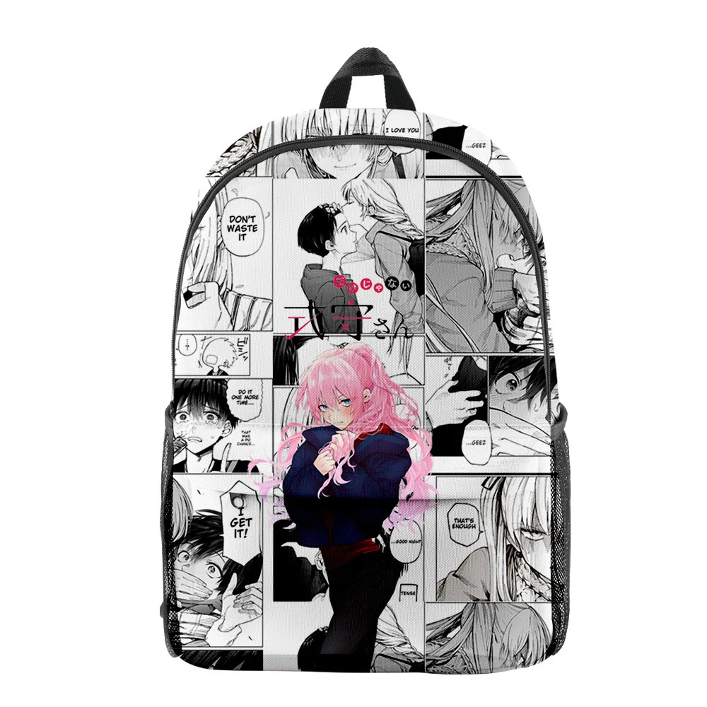 

Cartoon Shikimori's Not Just a Cutie pupil Bookbag Notebook Backpacks 3D Print Oxford Waterproof Boys/Girls Travel Backpacks