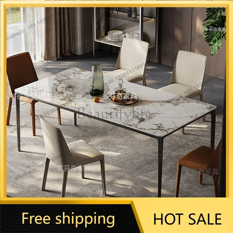 LJY Designer Romantic Dining Table Italian Modern Minimalist Living Room Restaurant Table Special High Quality Mesa Furniture