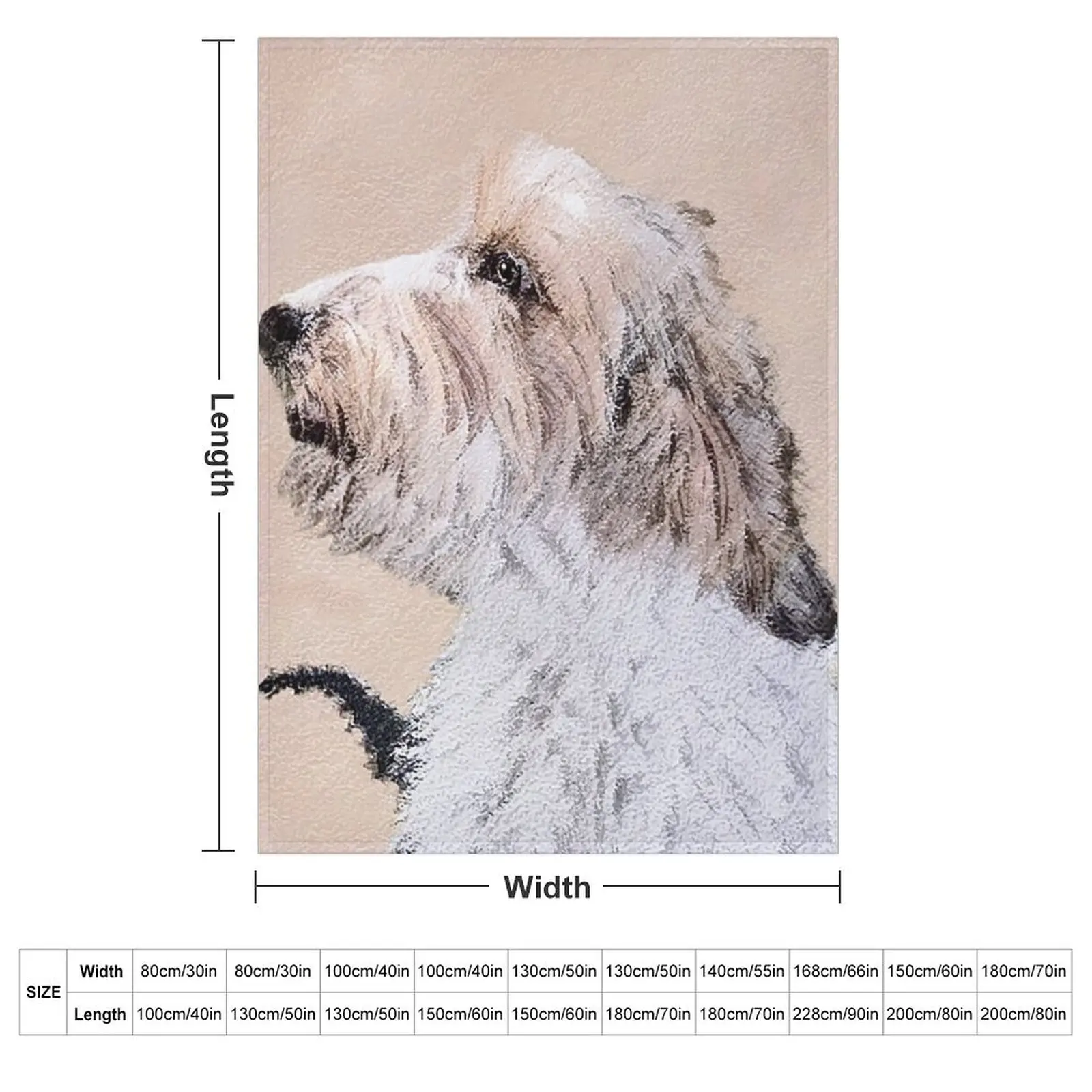 Petit Basset Griffon Vend??en Throw Blanket Blankets Sofas Of Decoration Moving blankets and throws Soft Beds Blankets