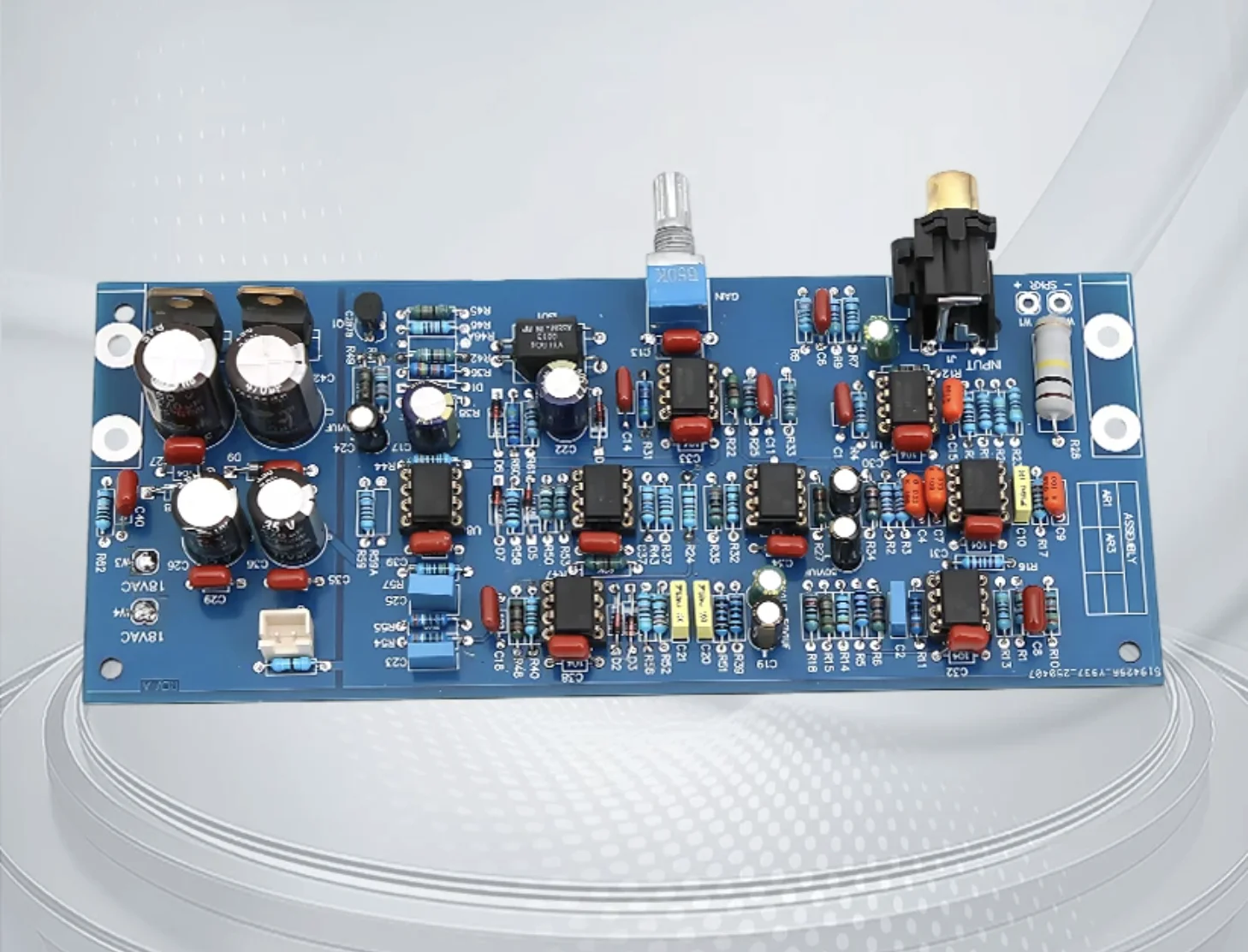 

NE5532 Dual Op-Amp Subwoofer Preamp Filter Board, Adjustable Gain, High/Low Input, Low Pass Bass Preamp for Car Home Audio