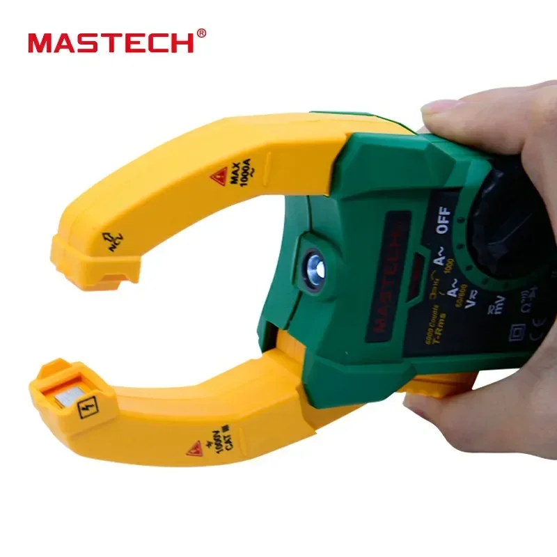 MASTECH MS2015A Digital Clamp Meter Multimeter Professional AC 1000A Current Voltage Tester T-RMS Capacitor Frequency NCV Meter