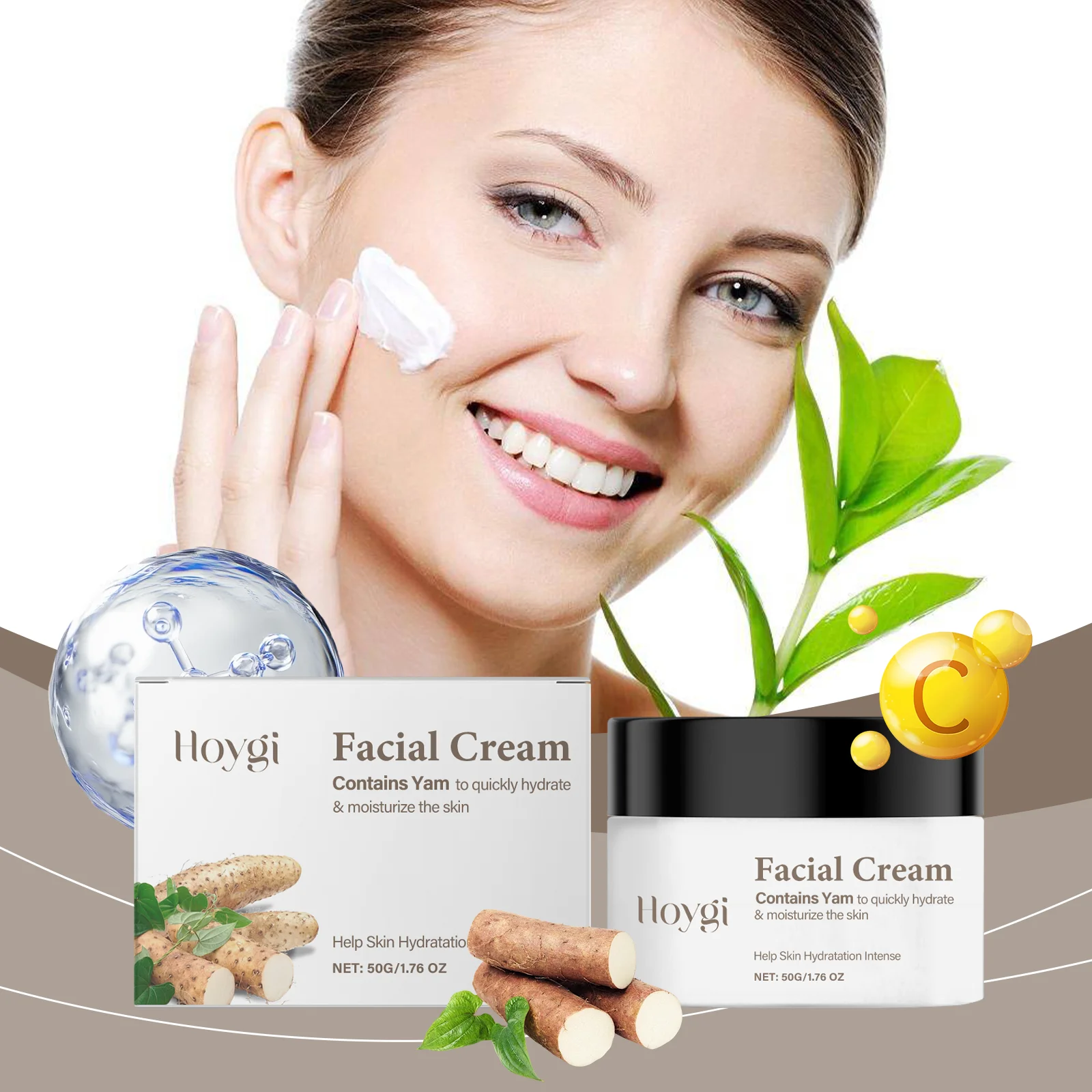 Crème pour le visage – Hydratant à hydratation intense pour peaux sèches et déshydratées