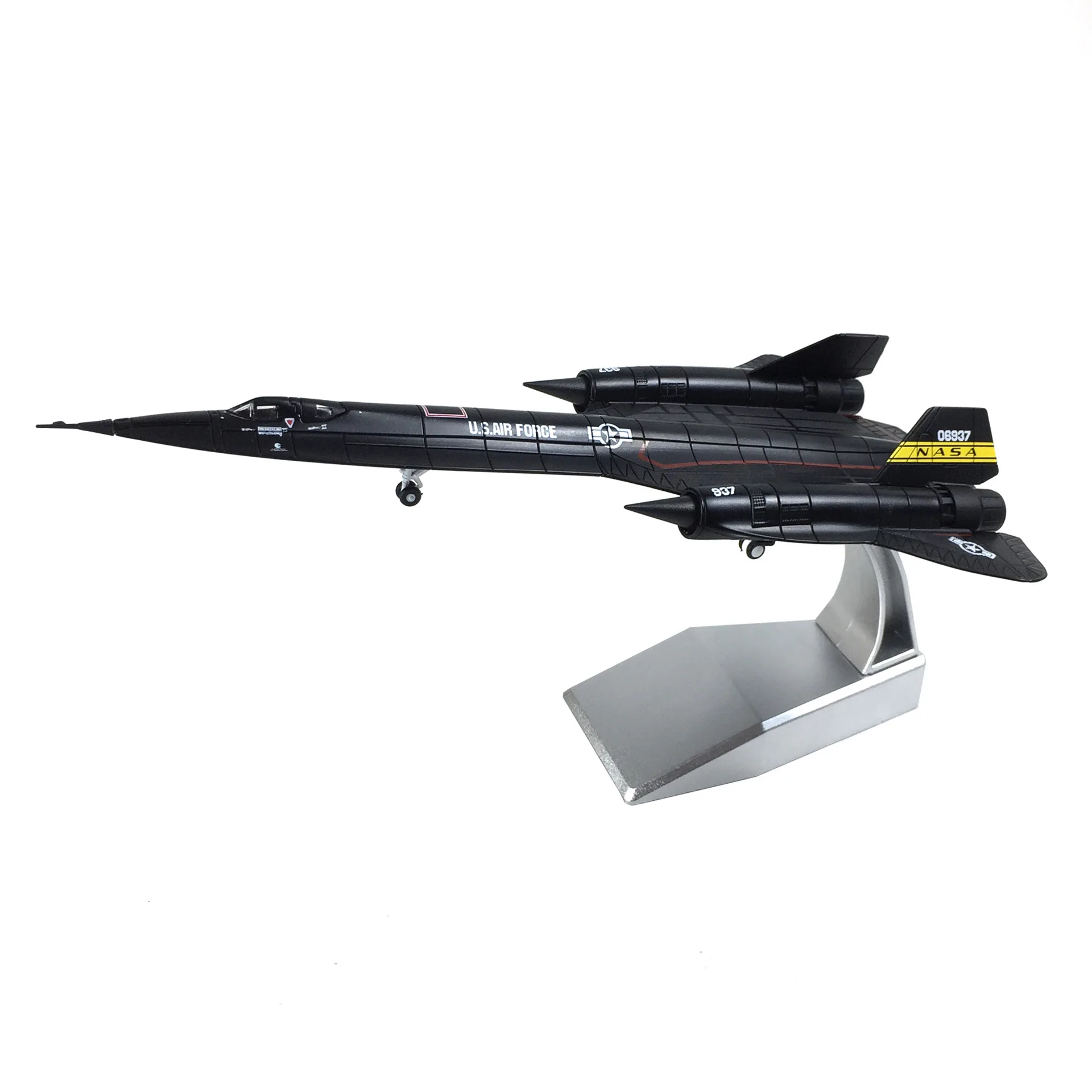 Juguetes fundidos a presión de aleación de Metal, escala 1:144, SR-71 SR71 SR7, colección de modelos de aviones Blackbird autorizados