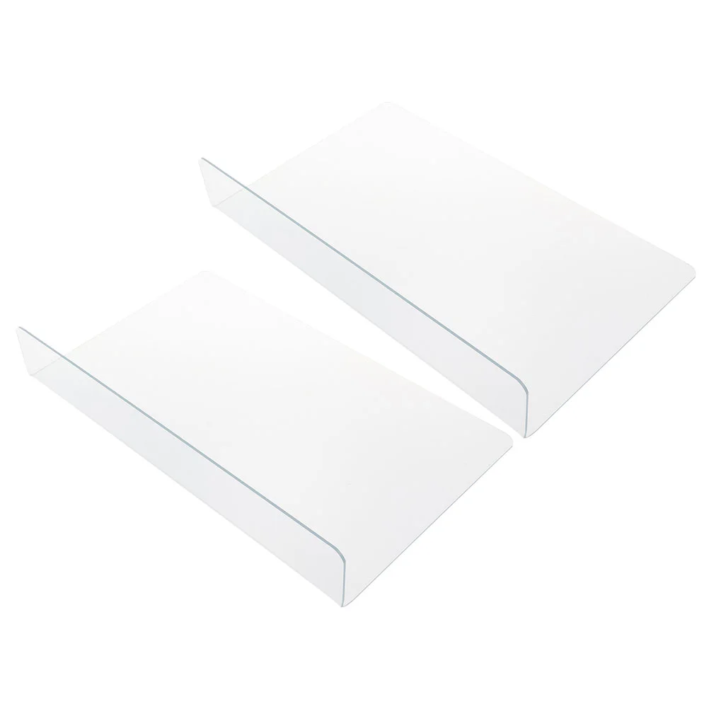 2 Pcs Anti Splash Baffle Bathtub Shower Install Tools Free Clear PVC Spatter Preventer Bathroom Kitchen
