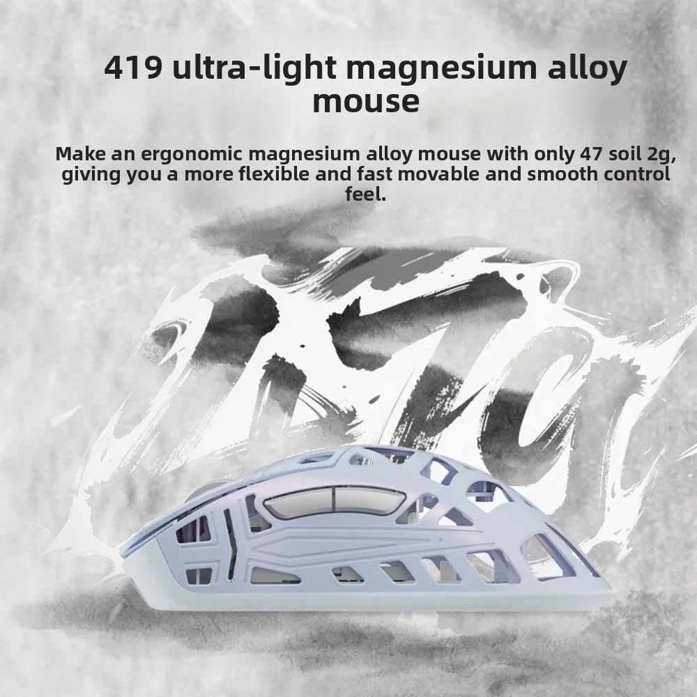 Wlmouse Sword X Dual Mode Wireless Mouse Magnesium Alloy E-sports PC Gamer Mice Lightweight PAW3950HS Gaming Accessories Gifts