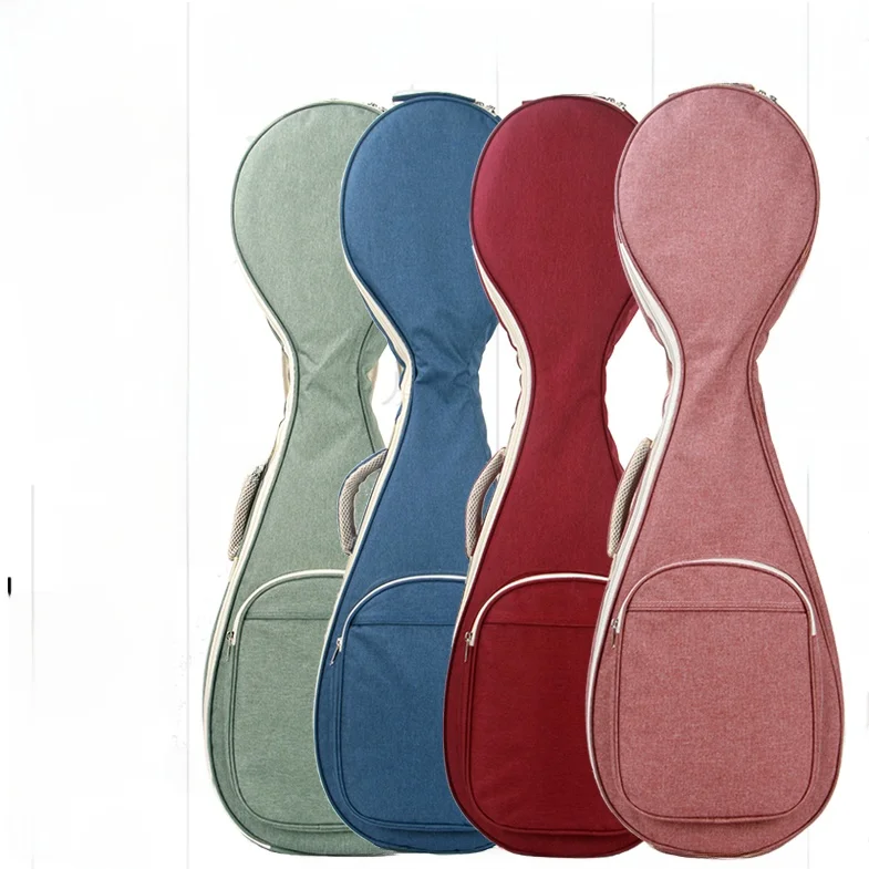 

Thiened Portable Adult Nylon Carrng Case for Pipa Guitar Piano Accories Double oulder Strap Velvet Lined Instrument Bag