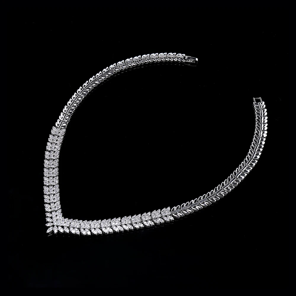 

2025 UAE Bridal Jewelry Set New Fashion Dubai Jewelry Set Women Wedding Party Accessories Design