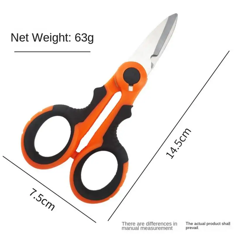 New High Carbon Steel Scissors Household Shears Tools Electrician Scissors Stripping Wire Cut Tools for Fabrics, Paper and Cable