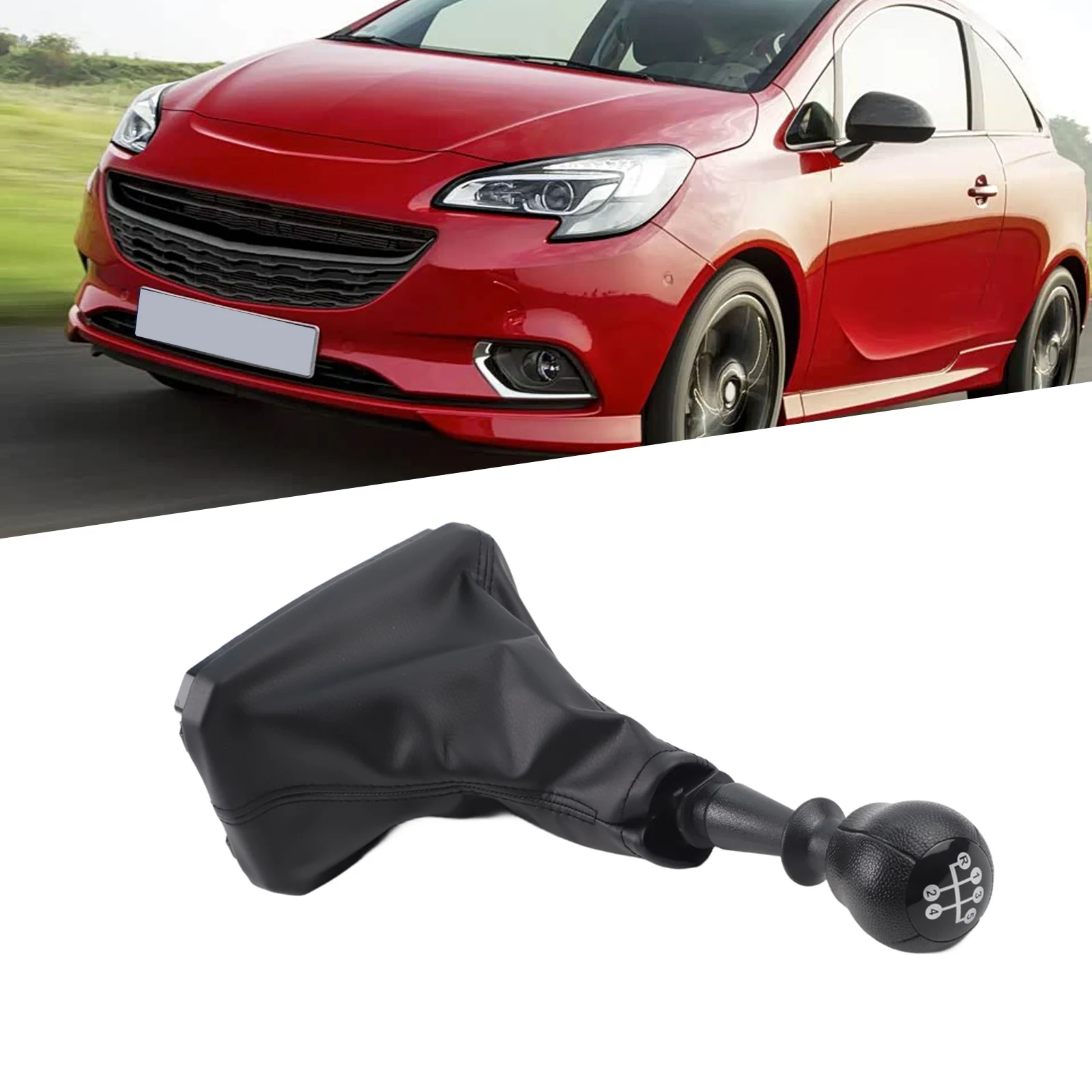 Ergonomic Gear Shift Leather Manual for shifter Car Interior Enhancement High-Quality Leather Easy Installation Luxury Feel