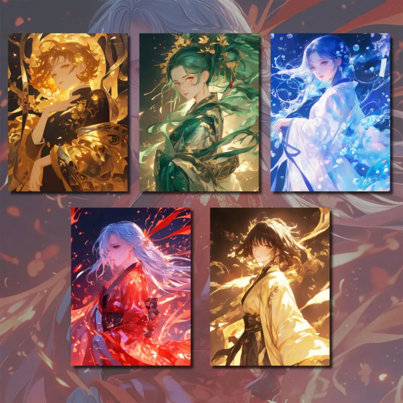 2025 estuche más nuevo al por mayor Bling Culture Jujutsu Kaisen tarjeta de papel de colores comercio Global Anime Gojo Nanami ACG TCG regalo de pasatiempos