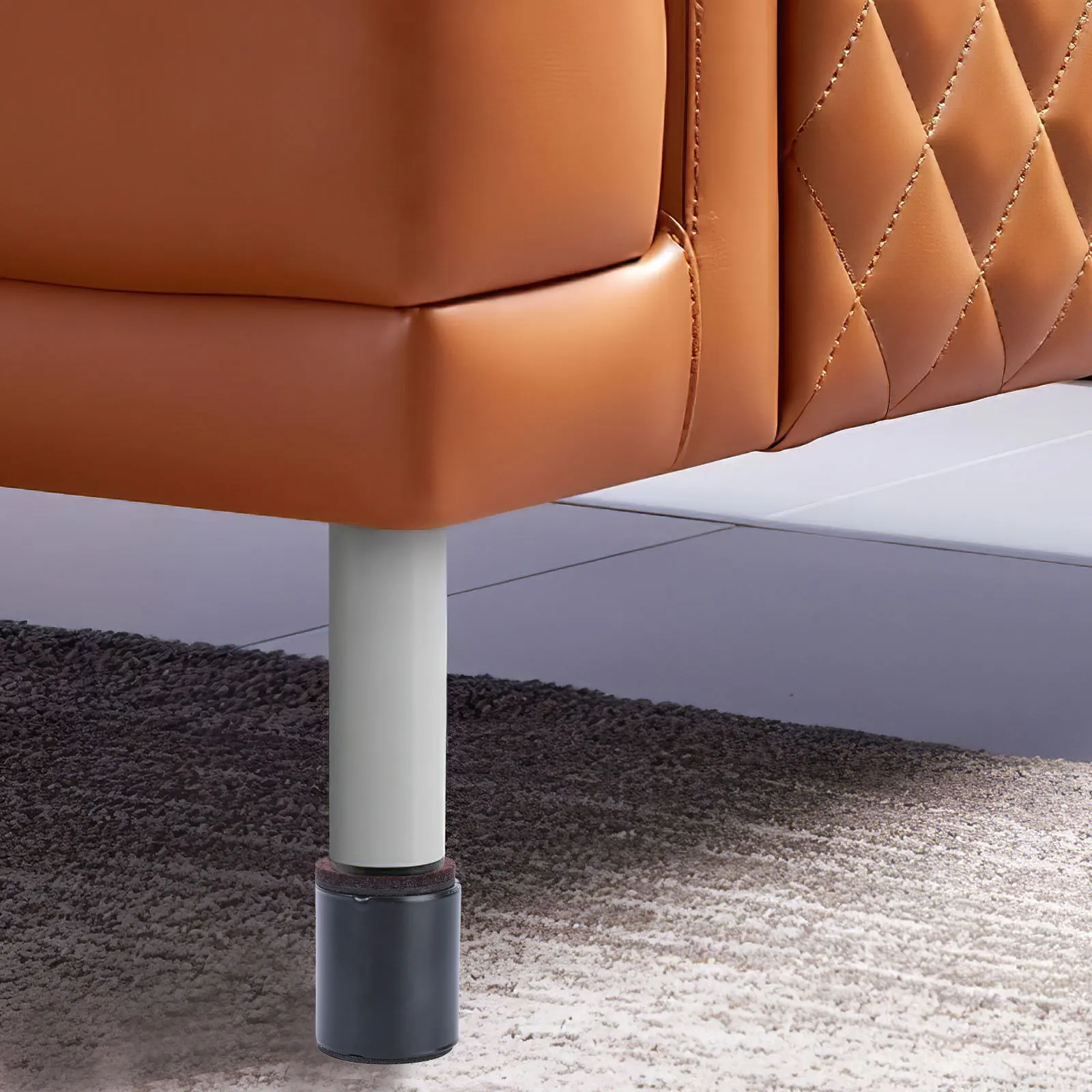 

4pcs Heightening Pads Carbon Steel Furniture Riser Wear-Resistant Durable Anti-Slip Moisture-Proof For Bed Table Sofa Home Hotel