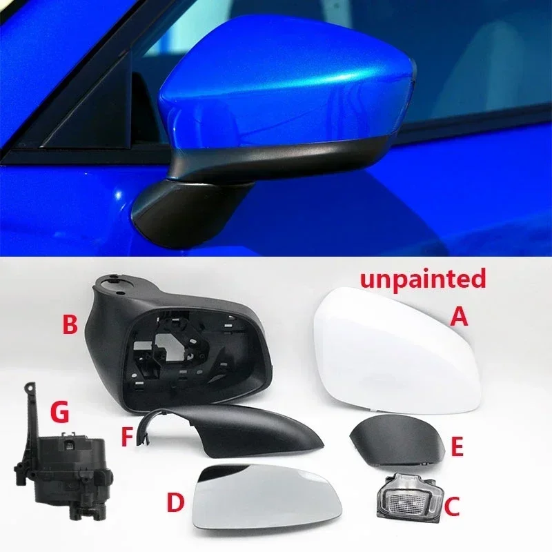 For Mazda CX-5 CX5 2013 2014 Auto Rearview Mirror Light Turn Signal Lamp Wing Door Side Frame Lower Cover Housing Glass