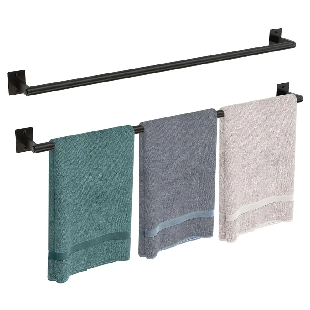 

2 комплекта 32-дюймовых настенных держателей для полотенец, 2 шт. вешалок для полотенец для ванной комнаты, настенная вешалка для полотенец, держатель для банных полотенец