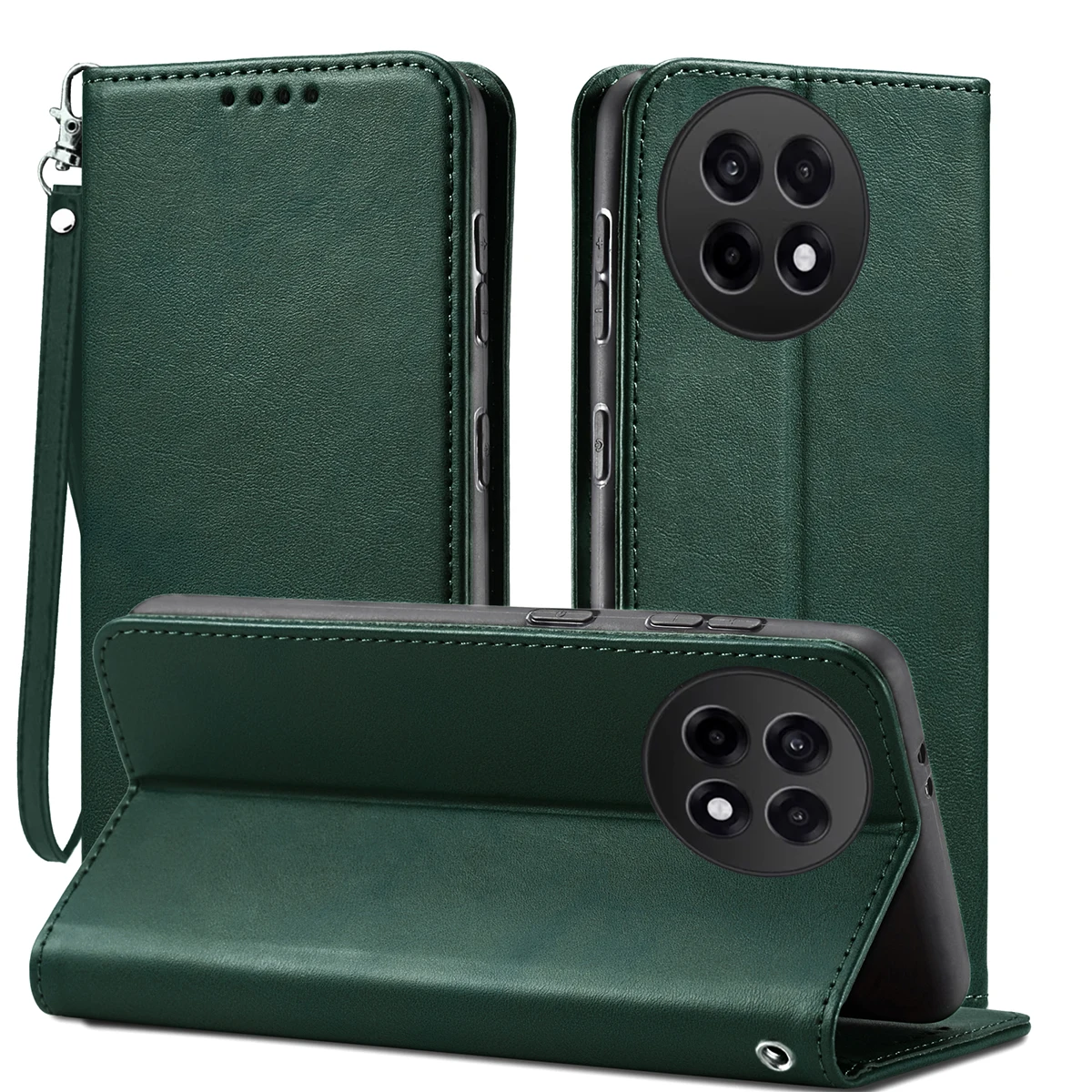 الفاخرة محفظة جلدية الوجه الحال بالنسبة Oneplus 13 13R 12 12R 11 Ace5 Ace3 Pro Ace3V حامل البطاقة المغناطيسية غطاء وقائي الهاتف قذيفة #2