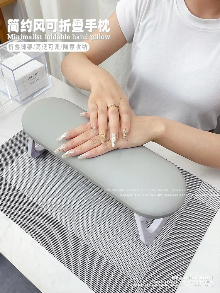 Hot SalesManicure Folding Hand Pillow Set Cushion Phototherapy Machine Can Adjust The Height Of The Special Network Red Sun Russ