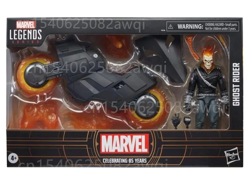 Marvel Ghost Rider Figure With Miotorcycle Hell Cycle Battle Car 85th Anniversary Marvel Legends Series Action Figure Model Toys view 5