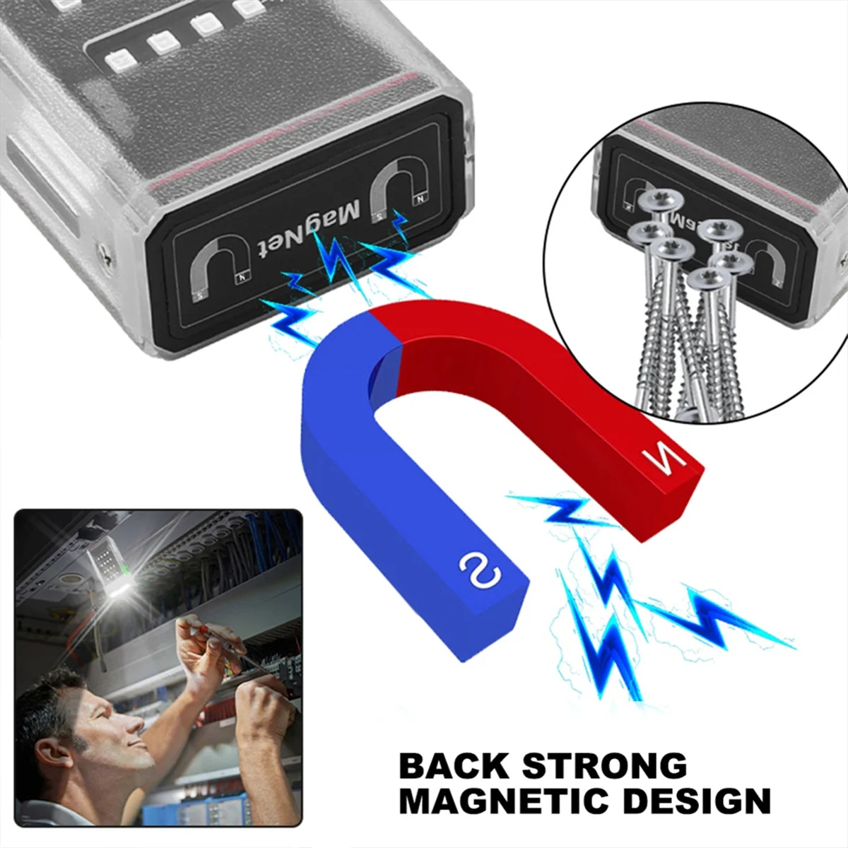 

Keychain Light Ultra Bright3300LM Mini Flashlight Rechargeable Built-in Battery Waterproof IPX5 Magnetic Torch