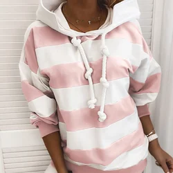 Burst Long-sleeved Autumn Stripe Thin Ladies Sweater Blouse