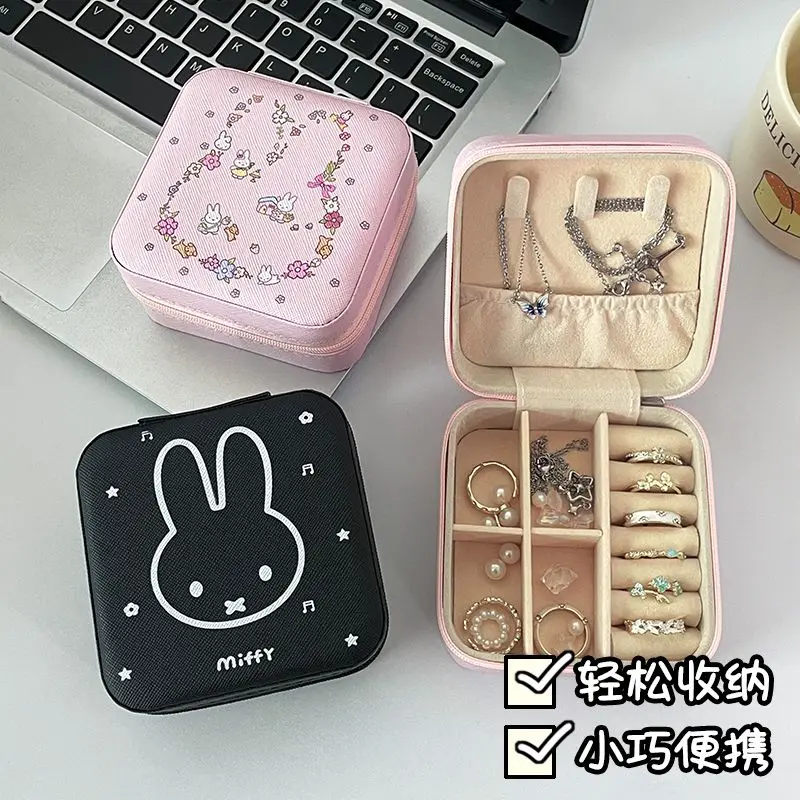 Kawaii Miffy Portable Jewelry Box Organizer
