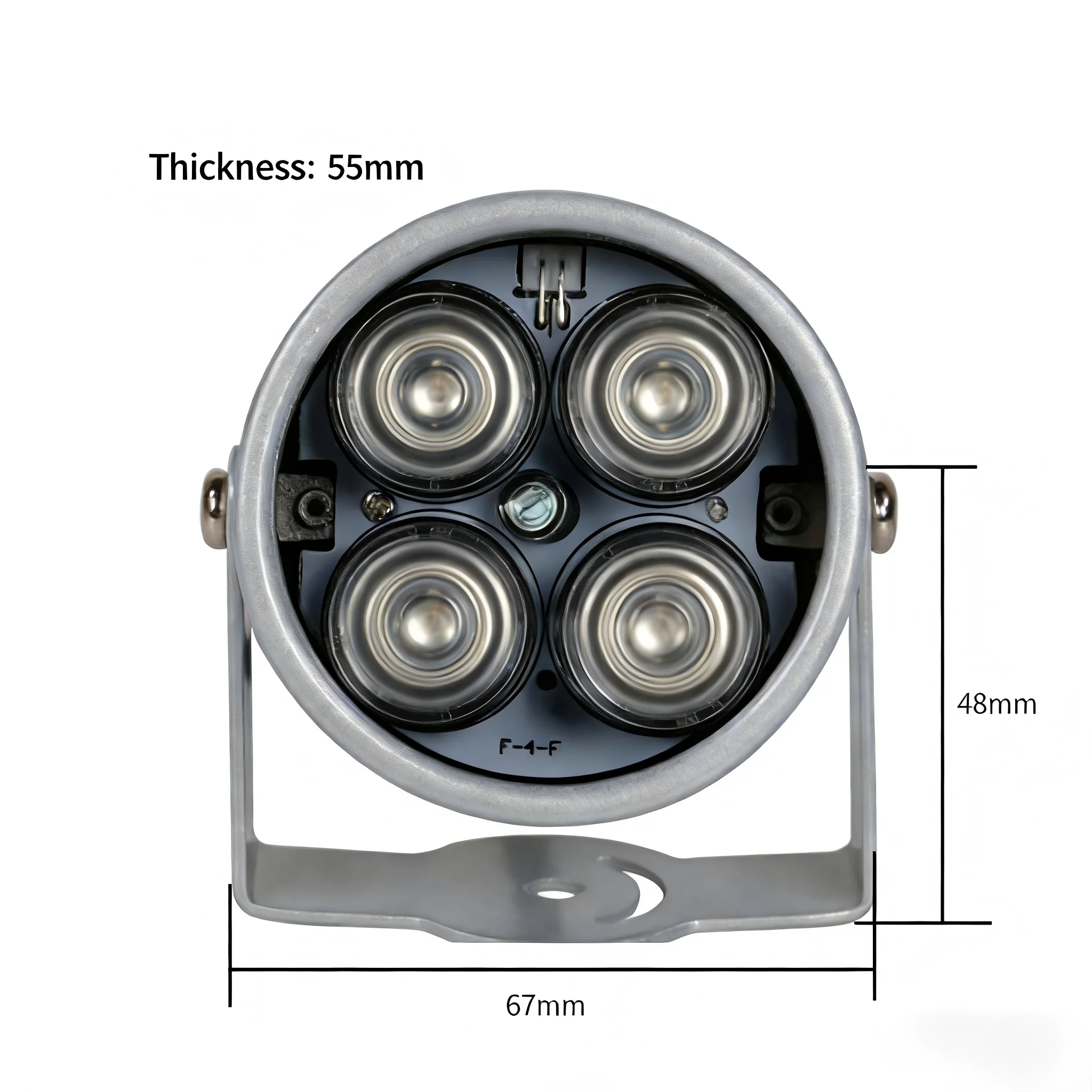 4-Array IR LED Illuminator Light for CCTV Security Camera Night Vision Waterproof 12V 2A EU Power Infrared Lighting