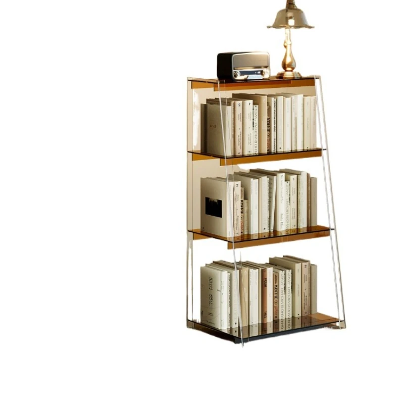 Bedside bay window storage floor-to-ceiling household bedroom display shelf, minimalist high-end small bookcase