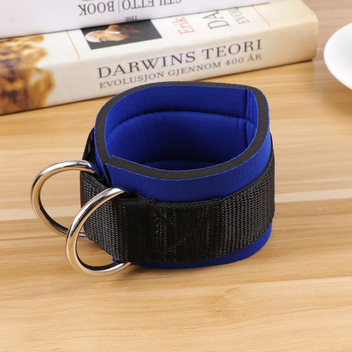 

1 Pair Leg Training Straps Rings Ankle Support Strap Adjustable Pp Sbr Waterproof Bag Blue Fitness Accessory Ankle