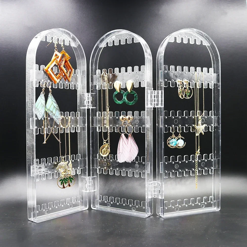 

Clear Earrings Storage Holder Earring Display Necklace Organizer Rack Jewelry Display Storage Organizer