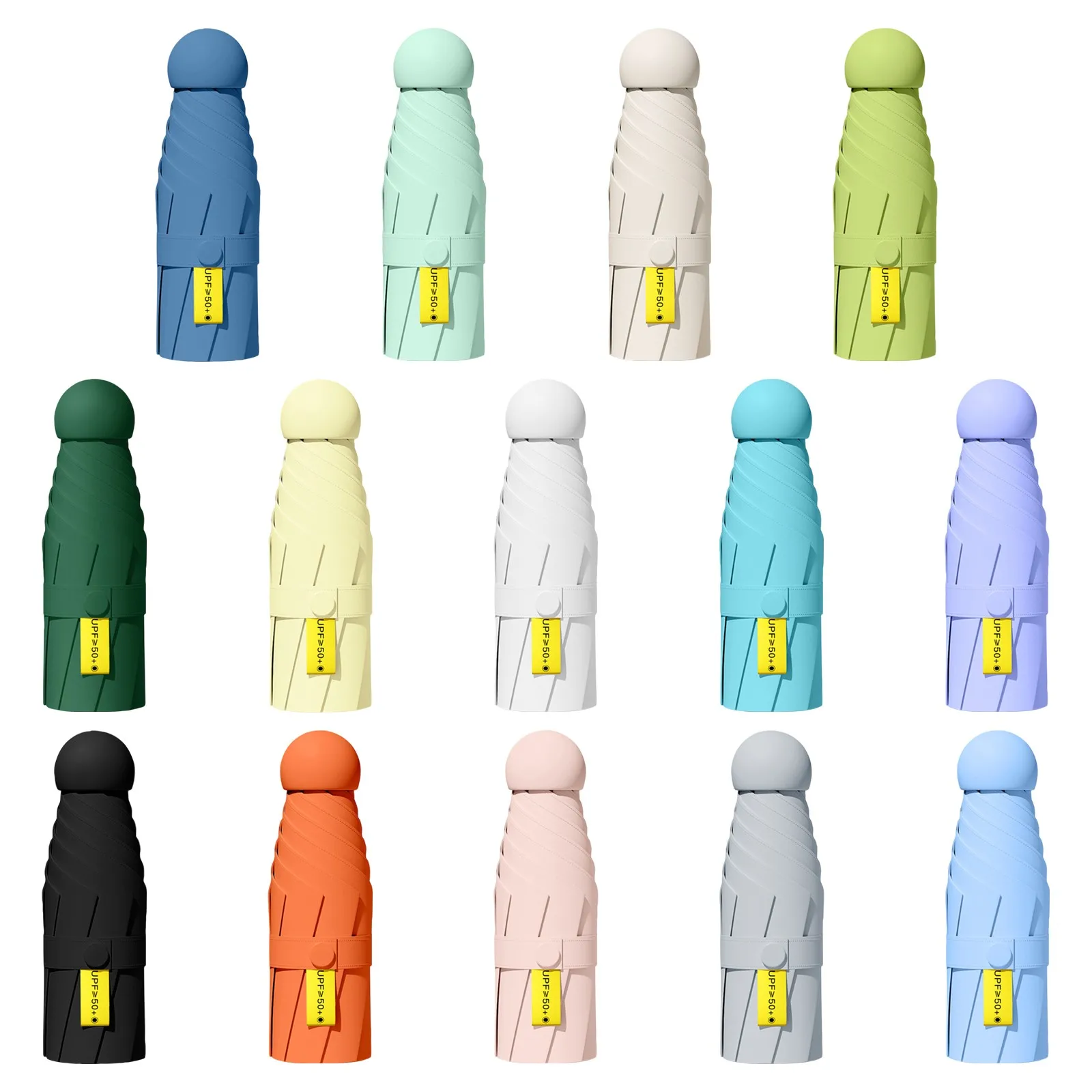 Sombrilla portátil Mini paraguas protección solar protección UV cápsula paraguas sombrilla con caja Uv paraguas de bolsillo plegable