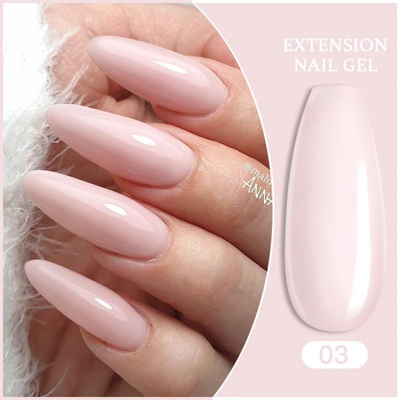 LIToxique-Gel d'extension d'ongles CircTE, rose, blanc, clair, gel UV, semi-continu, N64.Finger Extensions, Form Tips, Nail Art Tool, 7ml, 15ml