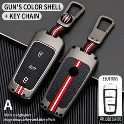 Zinc Alloy Car Key Case for VW Volkswagen CC Passat B6 B7 Passat 3C CC Maogotan R36 B5 B7L Keychain Cover Shell Fob Accessories