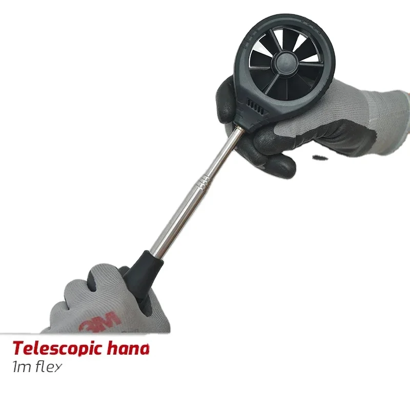 TA642C High Precision USB Digital Anemometer, Wind Speed & Temperature Tester, Flexible Air Volume Measurement Air Flow Meter
