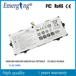 15.4V 54Wh AA-PBTN4LR Laptop Battery For Samsung 940X3M 940X5M 940X5N AA-PBTN4LR-05 BA43-00386A PBTN4LR