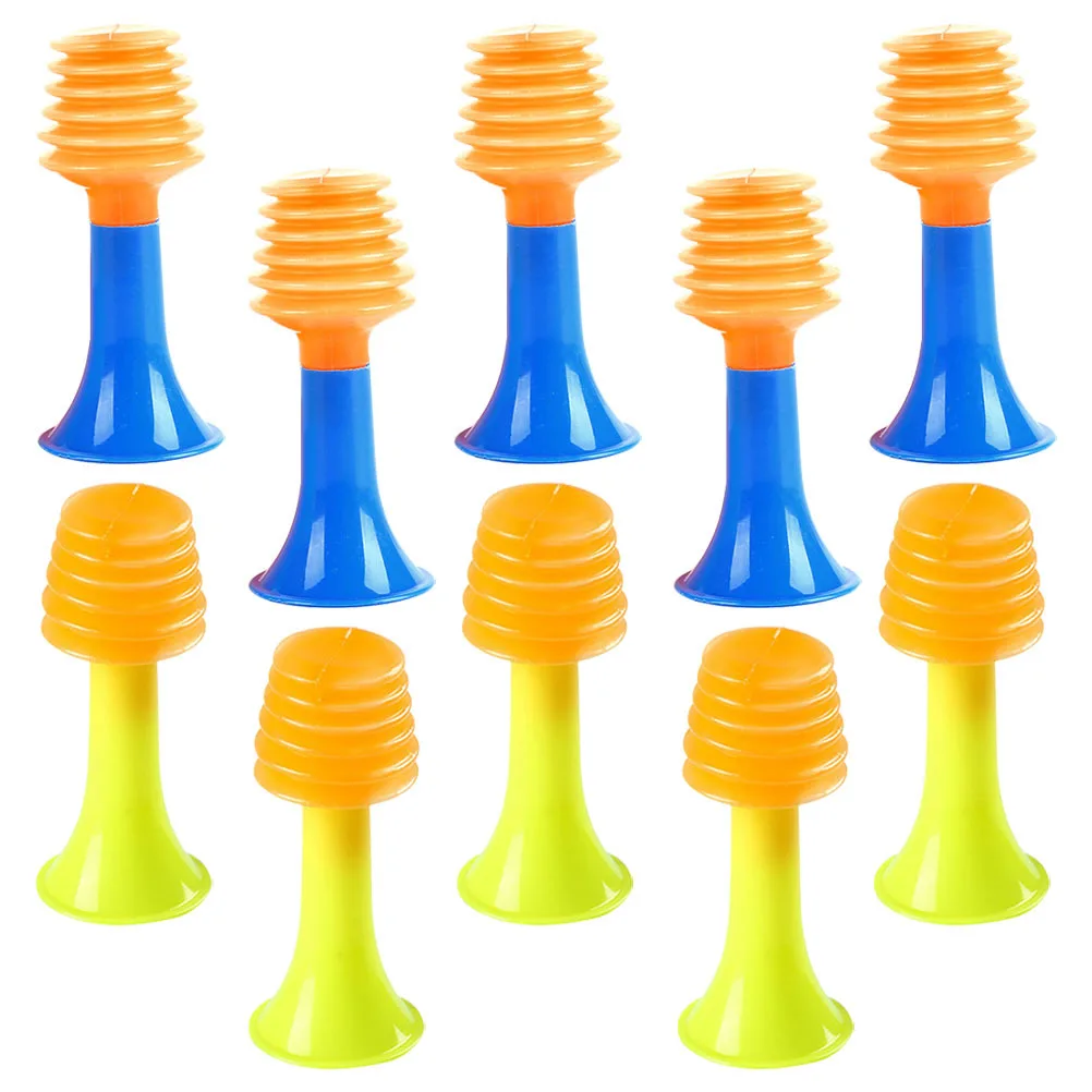 50Pcs Children Mini Horn Bright Color Squeeze Music Instrument Lightweight Educational Fun Gift Little Horn Toys