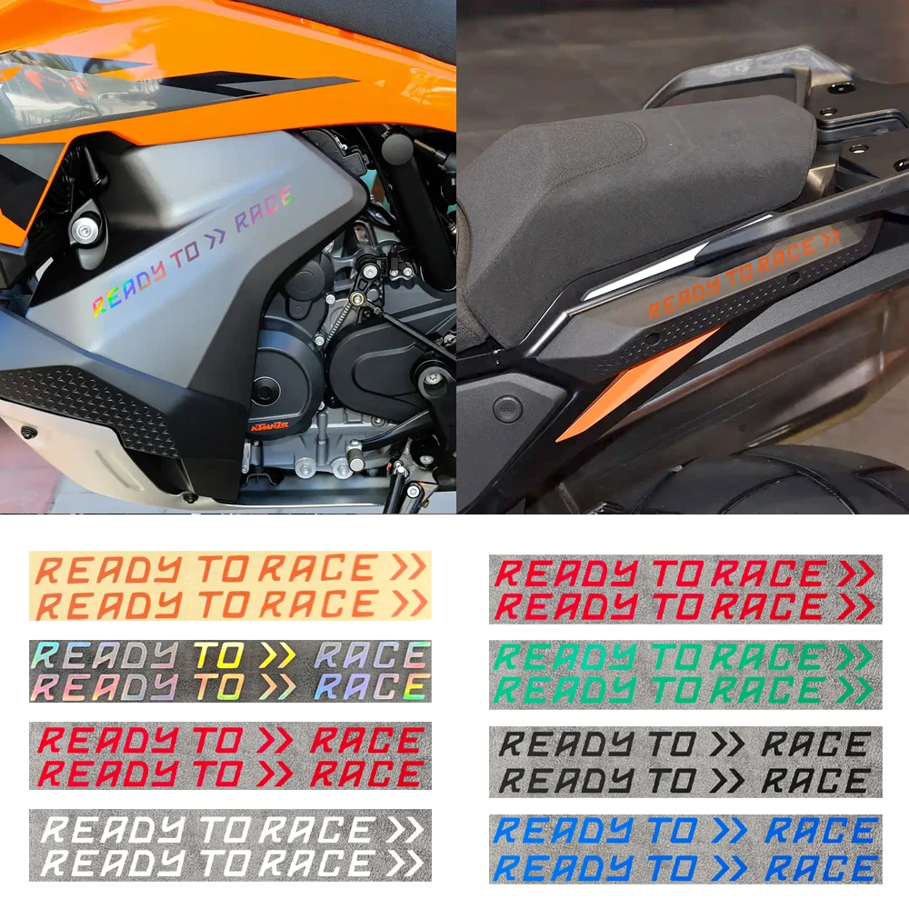

2PC READY TO RACE Motorcycle Stickers for KTM RC DUKE 125 200 2250 390 790 890 990 1390 Super Duke R EVO 250 EXC-F SX 65 SX-E 2