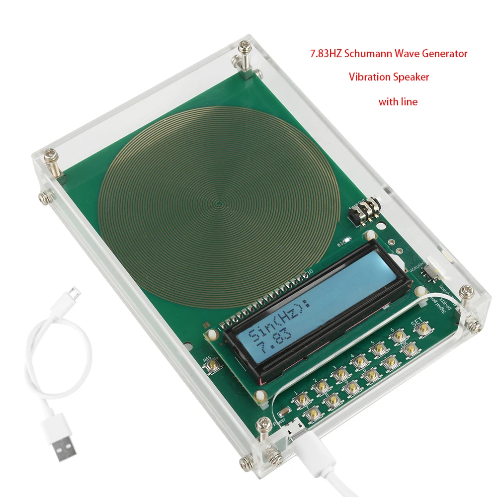 3,5 mm Audio-Resonator, Vibrationslautsprecher, 7,83 Hz, Schumann-Wellengenerator, Reparatur, Ultra-Niederfrequenz-Impulsgenerator