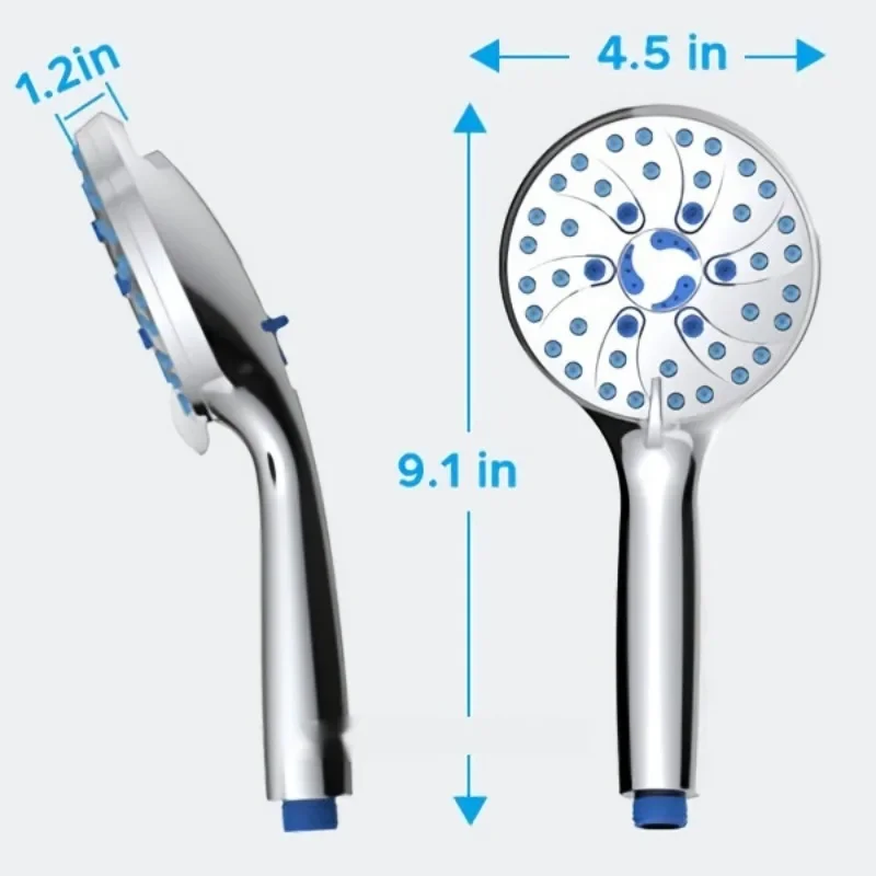 Supercharge Shower Head Handheld With 2 Gear Spray Gun 5 Gear Massage Spa High Pressure Shower Rainfall Shower Faucet shower