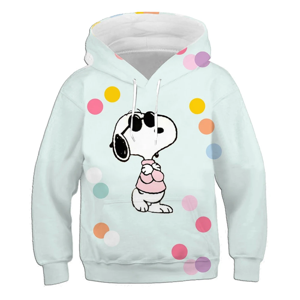 Hot selling teenager autumn and winter sweatshirt new Disney Snoopy print boys and girls comfortable round neck hoodie