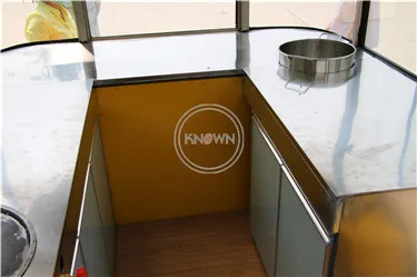 شاحنة طعام مقطورة عربة طعام مخصصة كهربائية أو بدون طاقة