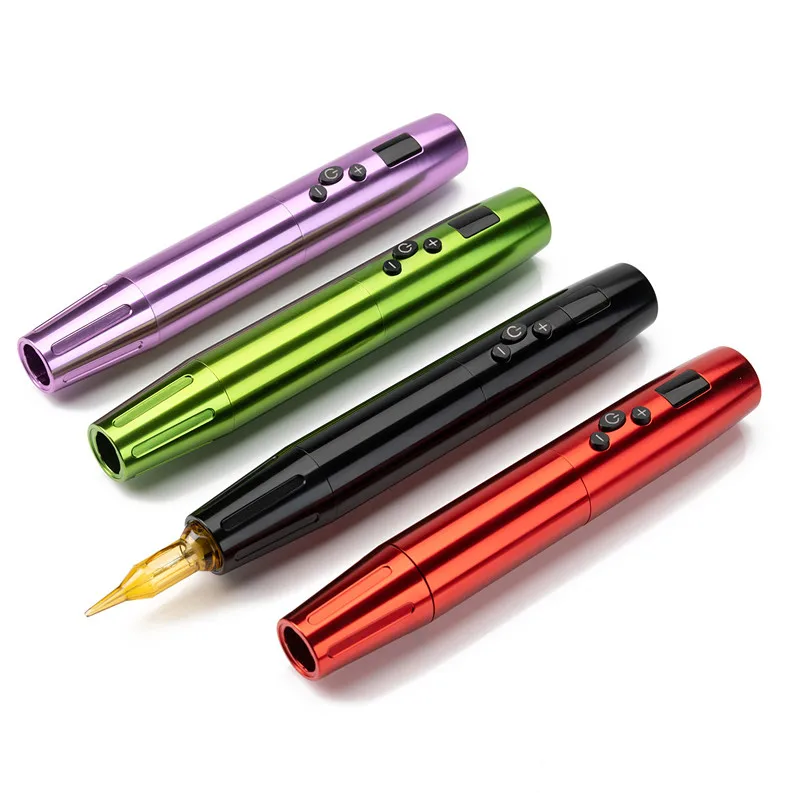 Pmu Machine Eyebrow Lip Tattoo Pen Wireless Pmu Tattoo Machine Fit Universal Needles Cartridge With 2 Batteries