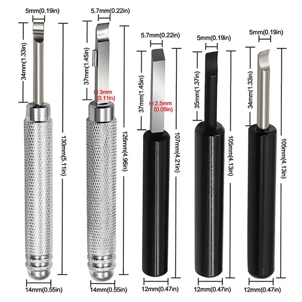 1 Stück Metall-Reparaturwerkzeug, Hebelwerkzeug, neu, zum Batteriewechsel, Gehäuseöffner, Schraubentferner für Uhrmacher, Uhrengehäuseöffner – Detail 2