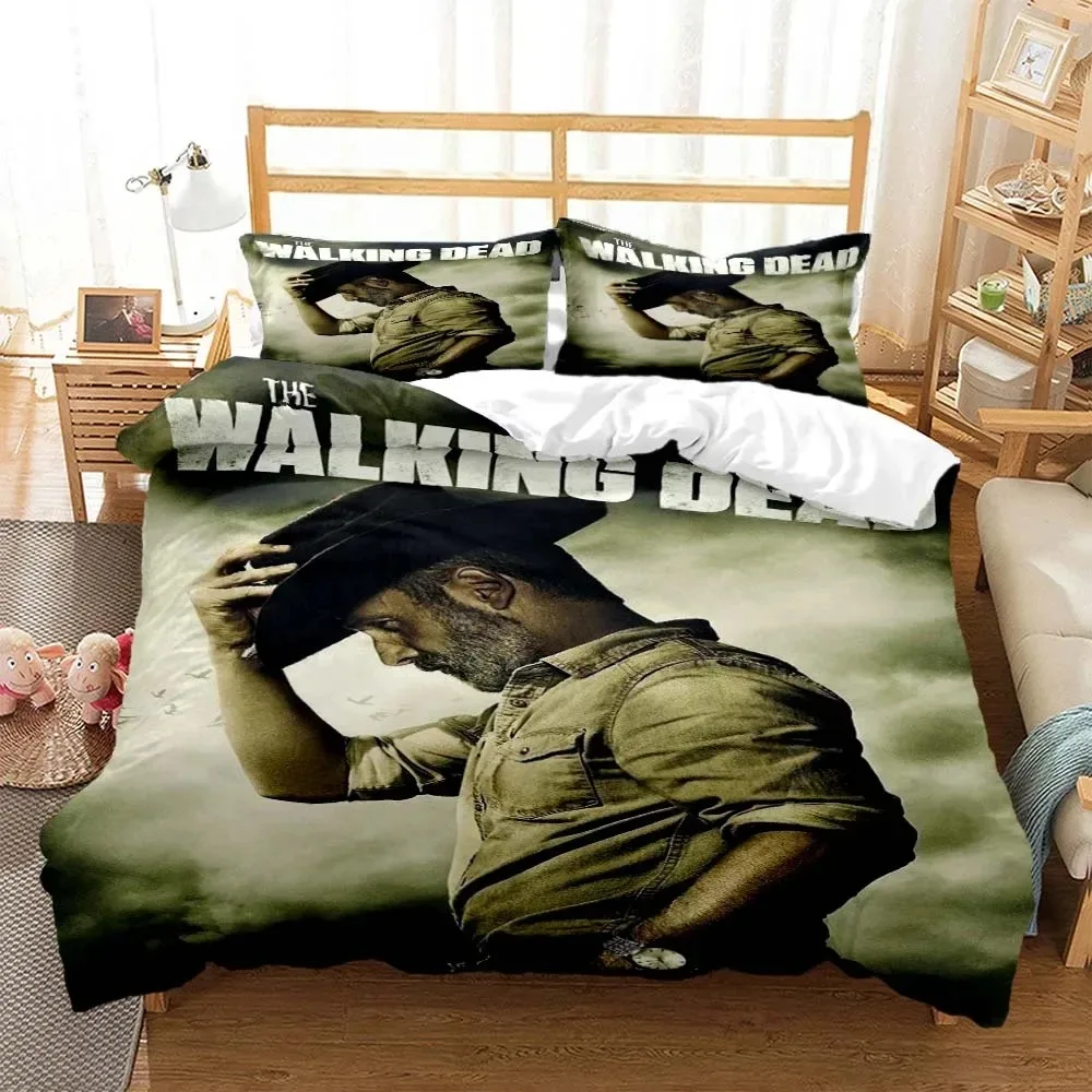 

The Walking Dead Bedding Sets Exquisite Bed Supplies Set Horror TV Anime Bed Comforter Set Bedding Set Birthday Gift