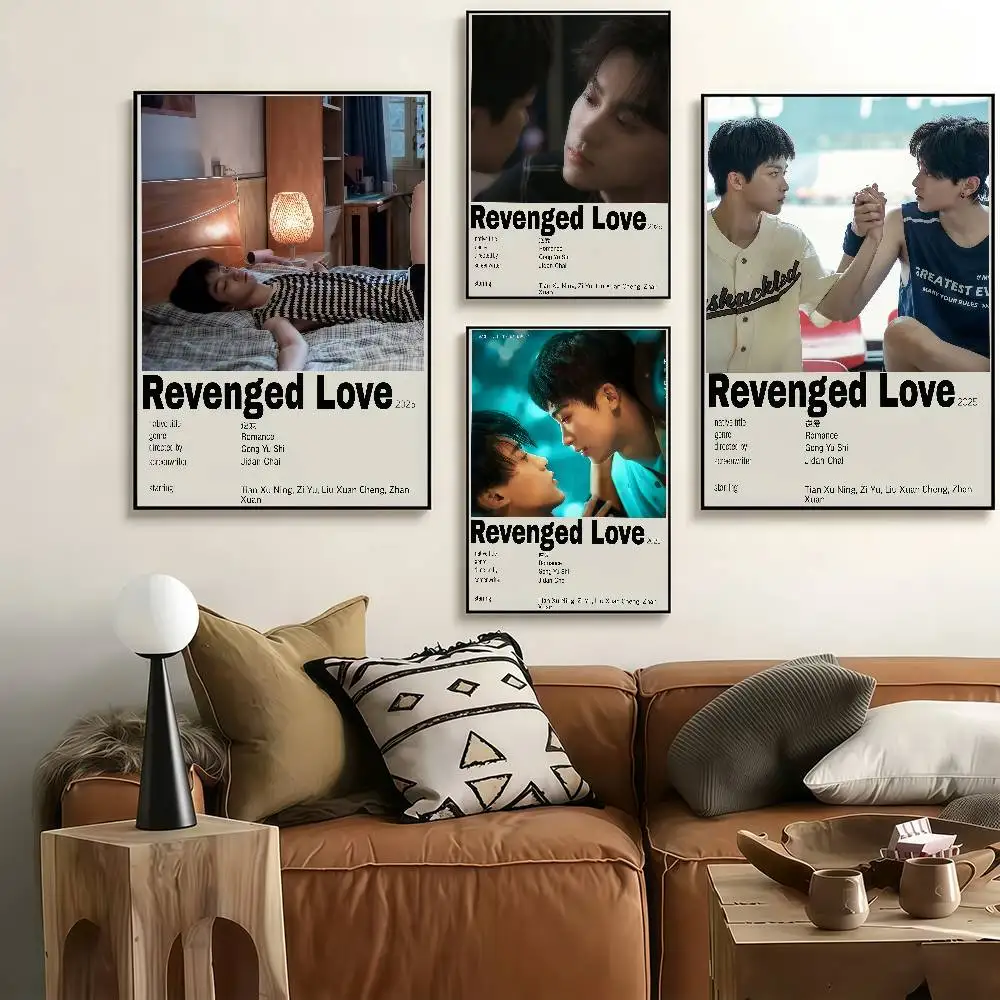 TV R-Revenged Love Poster Stickers Art Print Retro Vintage Wall Decor HD Living Room Home Office Gift Occasion