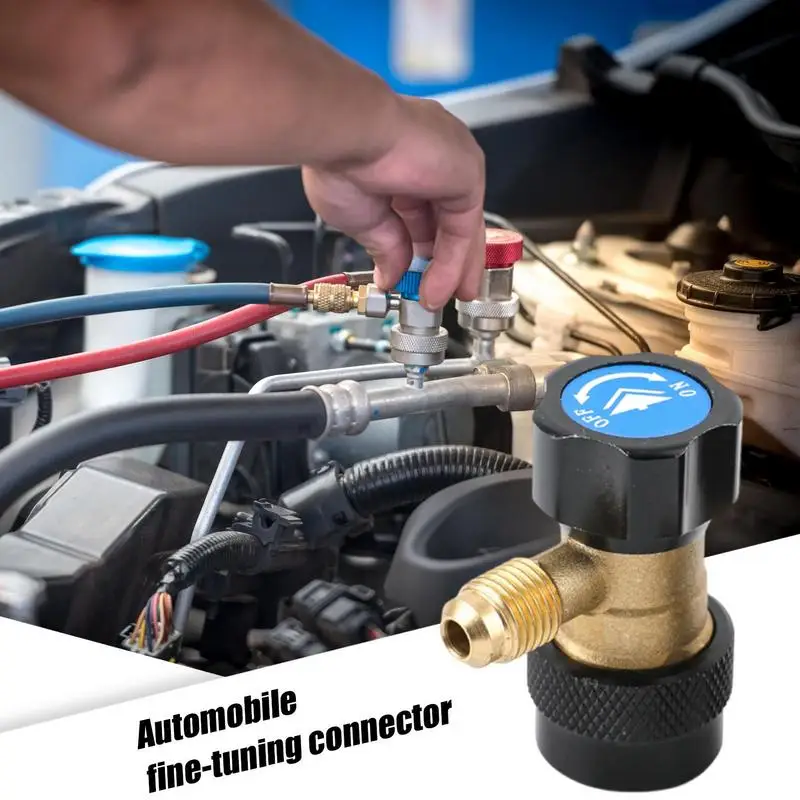 Quick Connect Car Refrigerant Conversion Fitting Multifunctional 360 Degree Rotational Quick Coupler for Vehicle Air