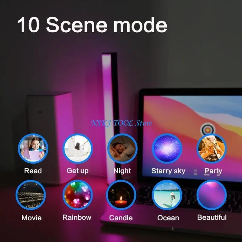 

L8RC Sound Control Music Rhythm Night Lamp Indoor Home Bedside Living Room Decoration