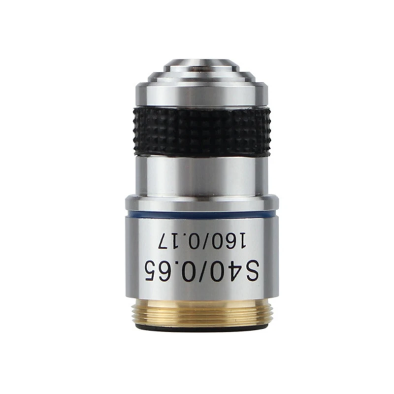 

Agnicy Microscope Accessories 185 Objective Lens 40X Brass Material RMS Thread