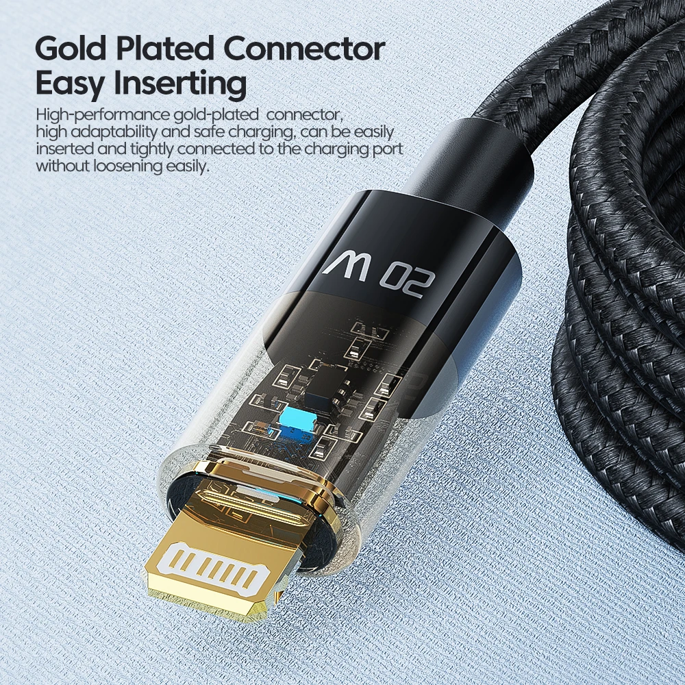 Toocki 6A 100W Transparent Type-C Cable 480Mbps Data Transmission Fast Charging USB C Cable For Samsung Huawei Xiaomi Phones Lap