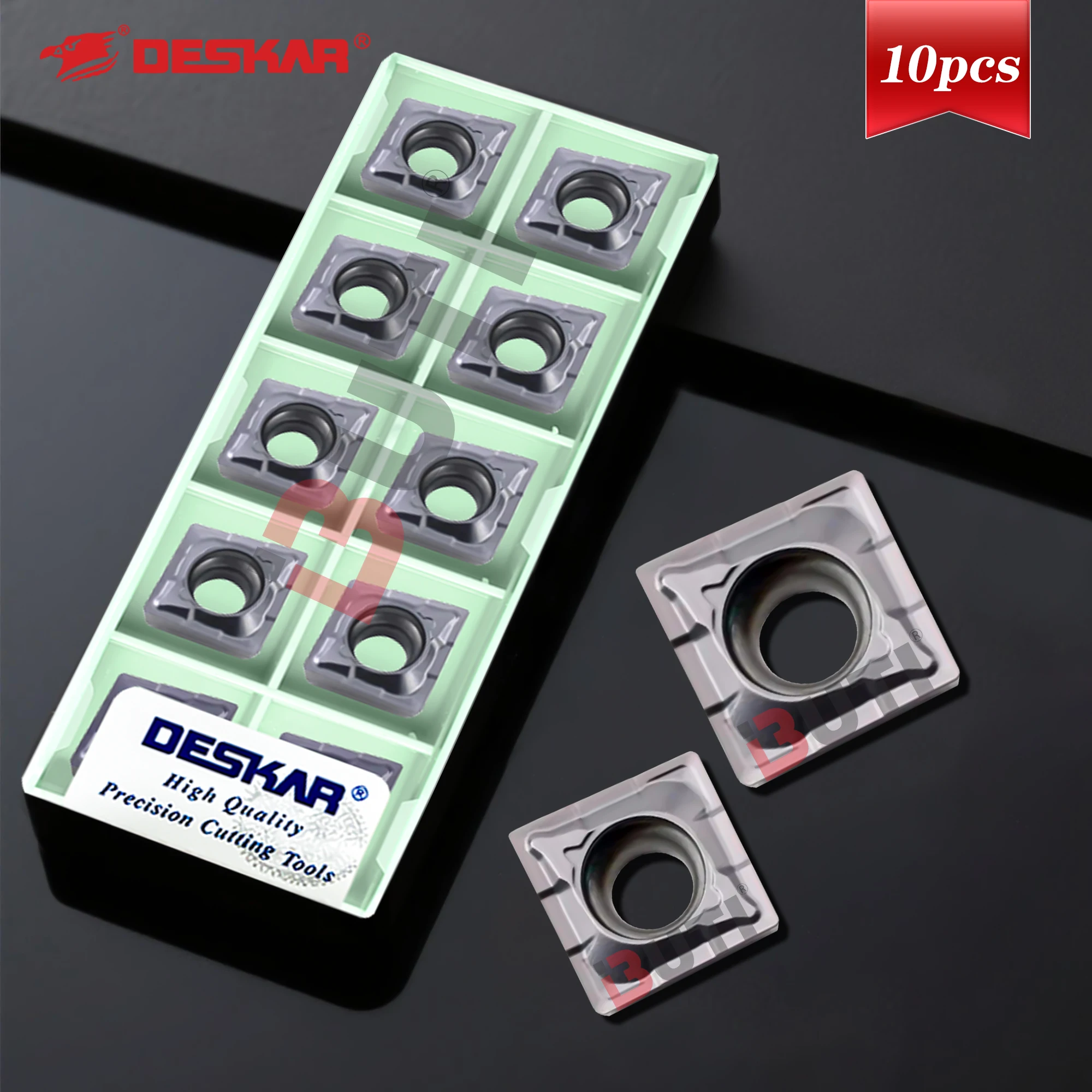 

QCMT050204/060204/070304/080304/10T304-CM LF6018S DESKAR 100% Оригинальные высококачественные твердосплавные пластины для U-образных сверл по нержавеющей стали